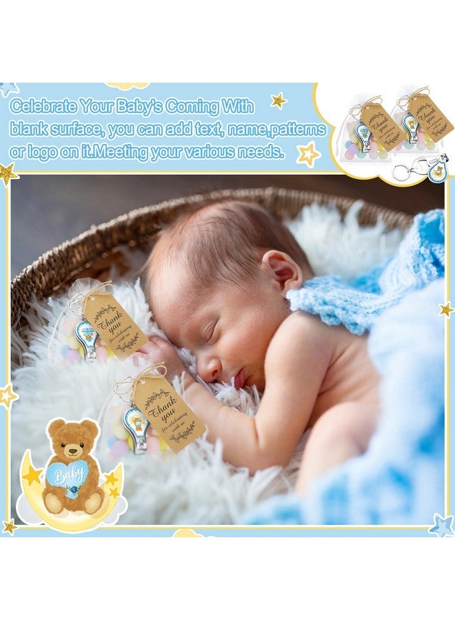 Minatee 50 Set Baby Shower Nail Clipper and Bottle Opener Baby Shower Favors for Guest Gift for Gender Reveal (Bear) - Image 3