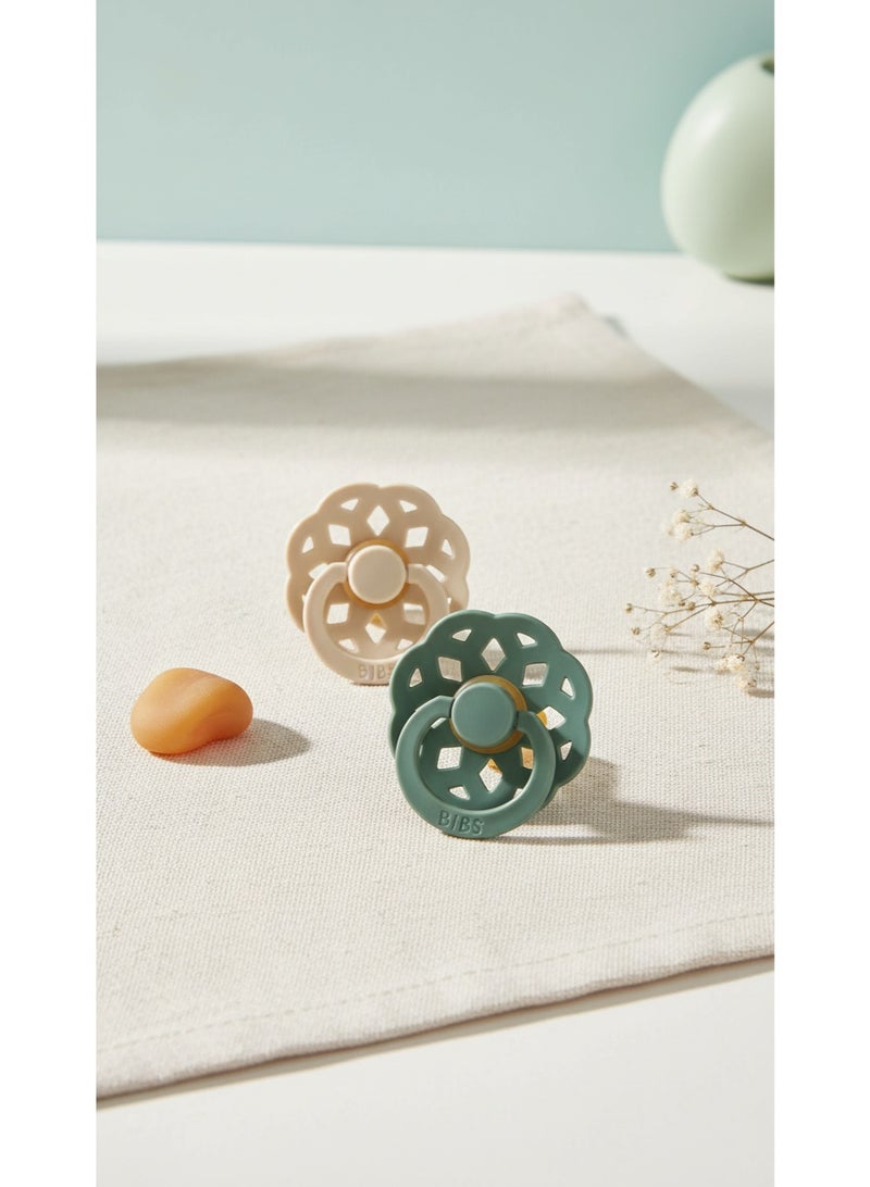 BIBS Pacifier Natural Rubber Round Nipple  0+M - Image 4