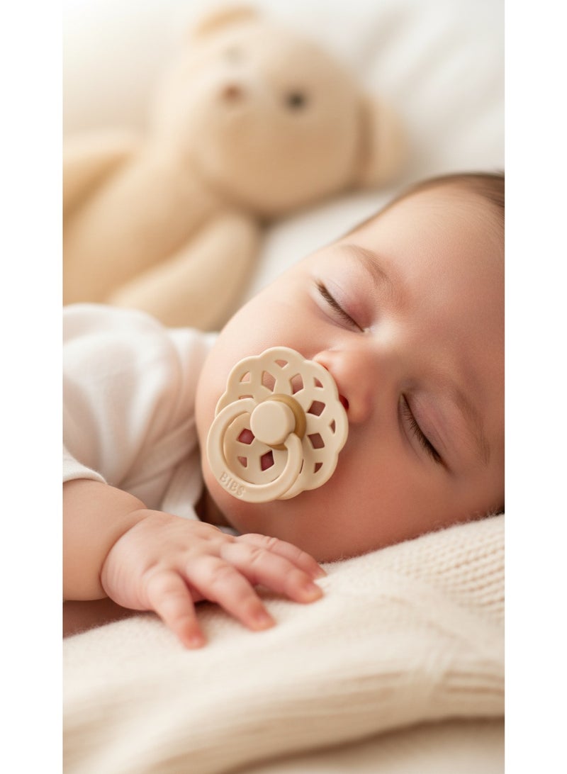 BIBS Pacifier Natural Rubber Round Nipple  0+M - Image 5