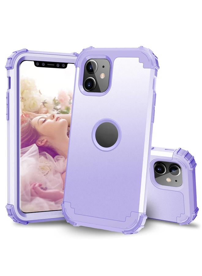 اس-توب جراب لهاتف iPhone 11 PC + غطاء خلفي واقي من السيليكون مكون من ثلاث قطع مضاد للسقوط - Image 2