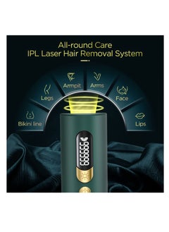 Excefore IPL Hair Removal Device Permanent Painless Cylindrical Laser Hair Removal with 2 Modes and 5 Levels for Men and Women Body, Face, Bikini, Home Use (Green)  - Image 4