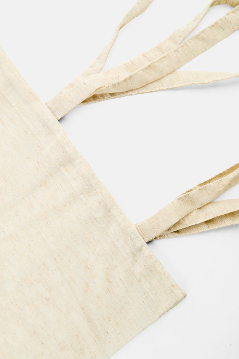 Muy Mucho Plain Linen Microfiber Curtain 130 x 240 W cm, Cream - Image 3