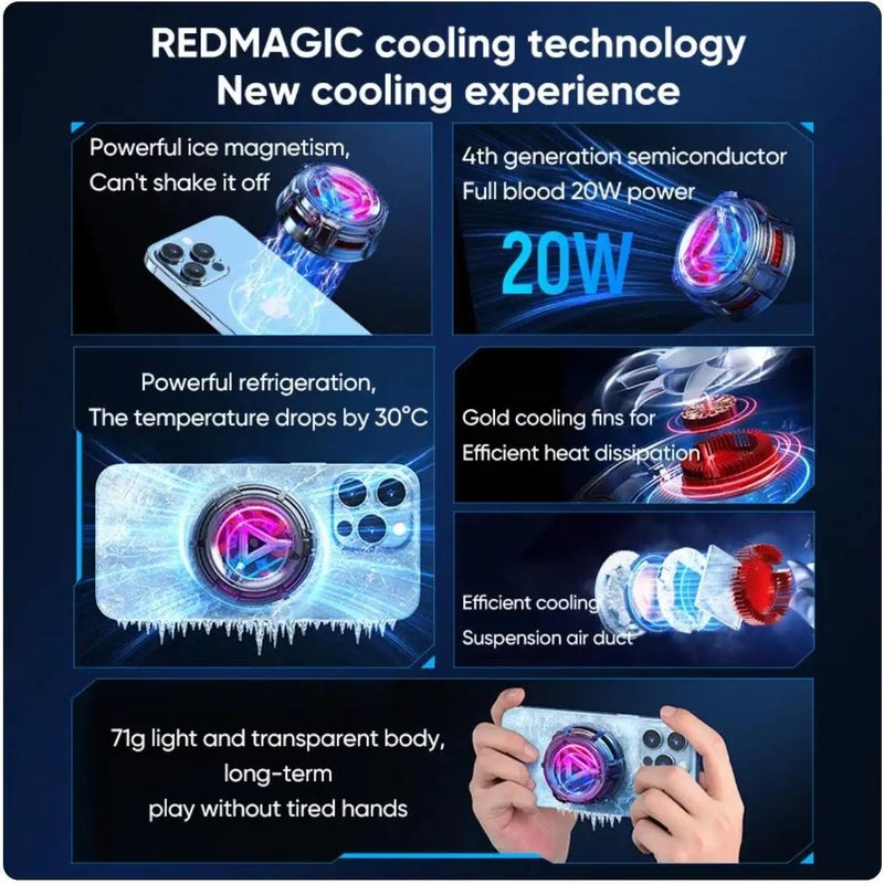 نوبيا ملحقات ألعاب Nubia RedMagic Cooler 4 Pro - أسود - Image 3