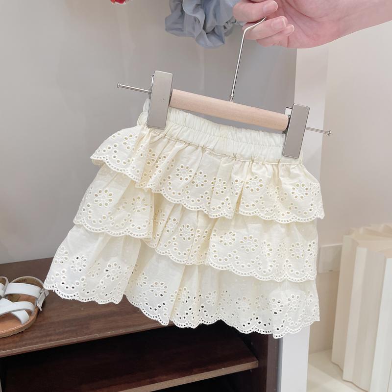 2024 Girls Trendy Skirt Shorts Lace Summer As Shown 