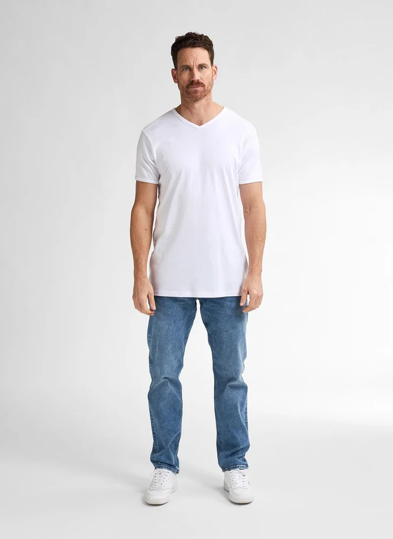 Petrol Industries Bright White Men T-Shirt Body Fit SS for Men | Best Price UAE