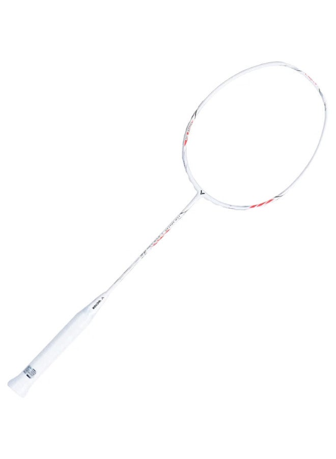 Victor Badminton Racket, Victory Iron Hammer Carbon Fiber Single Racket, Tk-Hmrl Floral White, 5U, Pre-Strung, 24 Pounds - Image 2