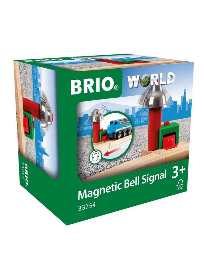 Brio Magnetic Bell Signal, Green - Accessory for Toy Train Sets, Ages 3 and Up - Image 1