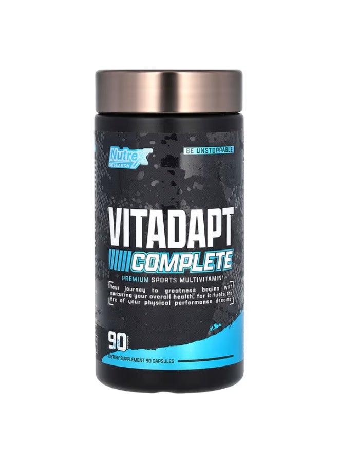Nutrex Research, Vitadapt Complete, Premium Sports Multivitamin, 90 Capsules - Image 1