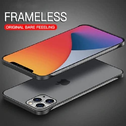 REALCASE iPhone 13 Pro Back Cover, Frameless TPU Bumper Cover Case Designed for iPhone 13 Pro 6.1 (F-Black) - Image 4