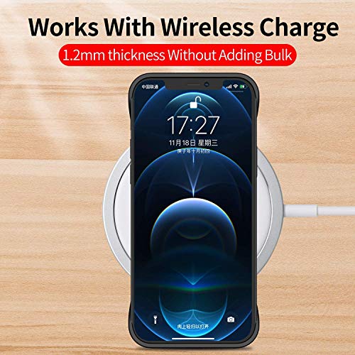 REALCASE iPhone 13 Pro Back Cover, Frameless TPU Bumper Cover Case Designed for iPhone 13 Pro 6.1 (F-Black) - Image 5