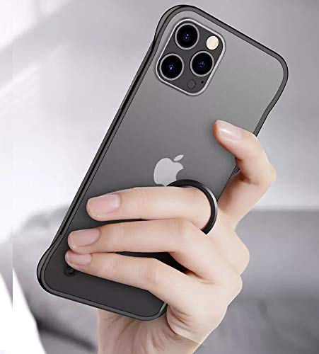 REALCASE iPhone 13 Pro Back Cover, Frameless TPU Bumper Cover Case Designed for iPhone 13 Pro 6.1 (F-Black) - Image 3