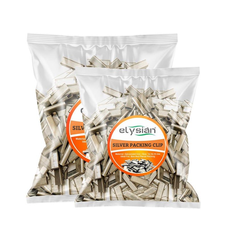 EFFICACY Packing Clip Box Strapping 12 mm Galvanized Iron GI Silver 5 KG Seal/Clip for Outer Box Packing - Image 4