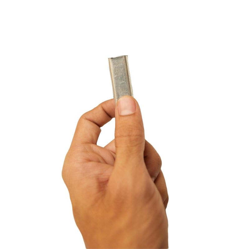 EFFICACY Packing Clip Box Strapping 12 mm Galvanized Iron GI Silver 5 KG Seal/Clip for Outer Box Packing - Image 2