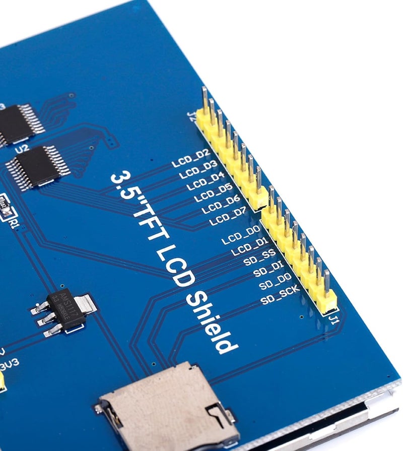 Visualization Module, Stable LCD Module 480x320 3.5in with The Flash SPI SPI Circuit Memory Card for Mega 2560 Board (with Touch) - Image 3