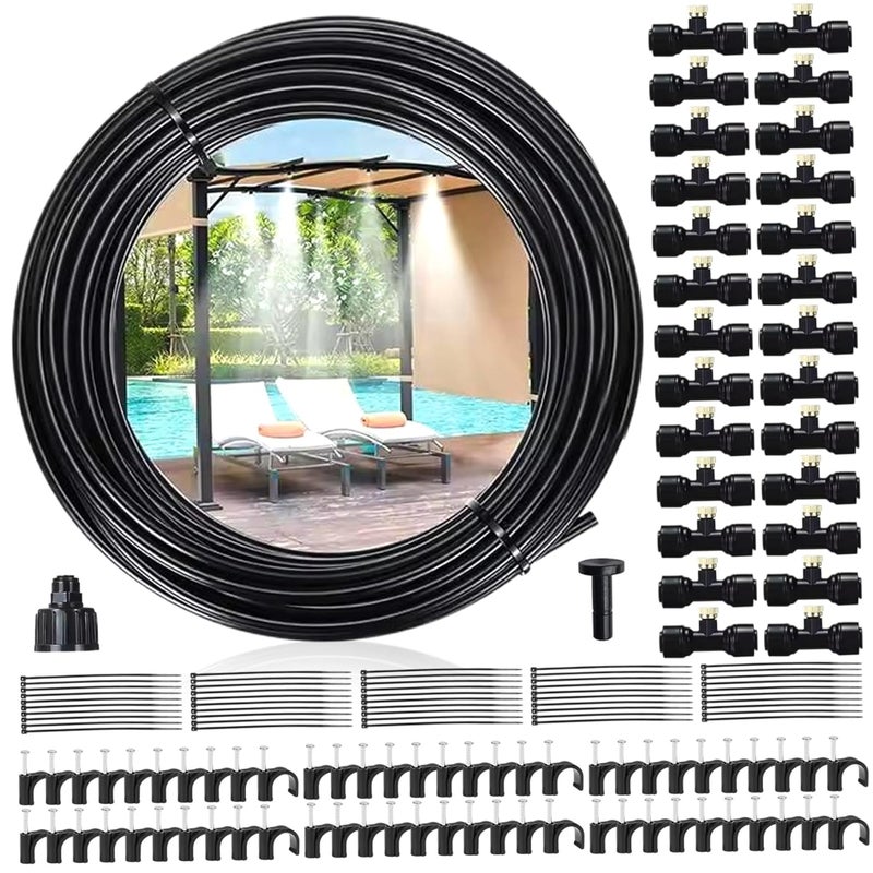 نظام الرش الخارجي 59 قدم مجموعة مرشة المياه لتبريد الفناء والحديقة الخلفية - Image 2