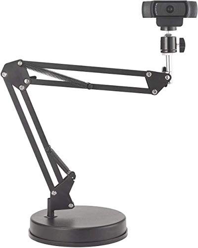 OXENDURE Webcam Stand,Camera Mount 22 Inch Suspension Boom Scissor Arm Stand,for Webcam C925e C922x C922 C930e C930 C920 C615,Hero 8/7/6/5,Ultra/Pro/Pro 2/Pro 3/Brio 4K,DSLR Camera - Image 1