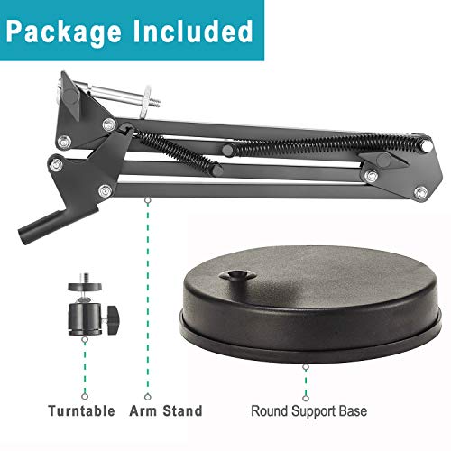 OXENDURE Webcam Stand,Camera Mount 22 Inch Suspension Boom Scissor Arm Stand,for Webcam C925e C922x C922 C930e C930 C920 C615,Hero 8/7/6/5,Ultra/Pro/Pro 2/Pro 3/Brio 4K,DSLR Camera - Image 4
