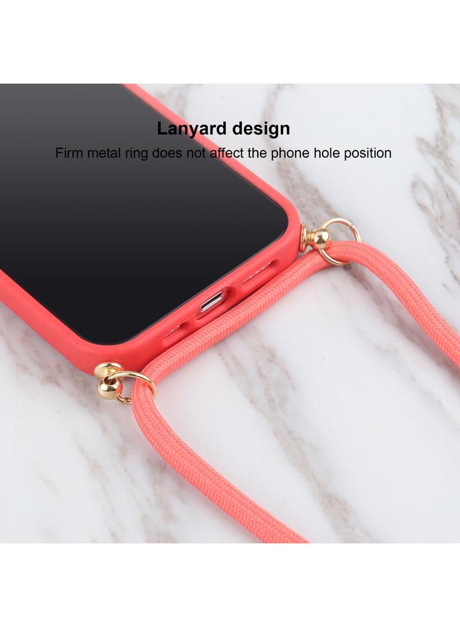 اس-توب جراب لهاتف iPhone 13 مصنوع من مادة قش القمح + جراب مقاوم للصدمات من مادة TPU مع حبل للرقبة - Image 5