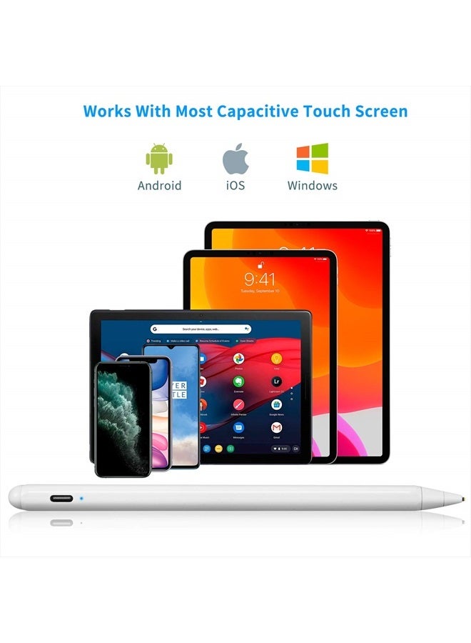 Edivia Acer Chromebook Spin 15 Stylus Pen, Active Stylist Pen for Acer Chromebook Spin 15 2-in-1 Convertible Digital Capacitive Pens High Precision with Ultra Fine Tip,Touch-Control and Rechargeable,White - Image 4