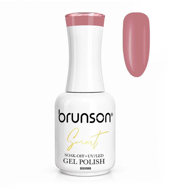 Gel Nail Polish Brunson Smart Gel 18ml Professional UV LED Gel Polish TPO Free HEMA Free Soak Off Nail Color Self Levelling High Gloss Chip Resistant Long Lasting 30+ Days Wear Manicure Gel