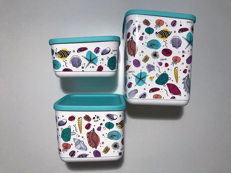 Tupperware Cubic Series Storage Set of 3