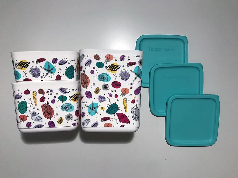 Tupperware Cubic Series Storage Set of 3