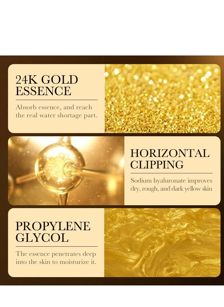 Zozu - 24k Gold Serum for Face, Peptide Serum for Face, Hyaluronic Acid, Moisturizing Hyaluronic Acid, Anti-Aging Face Serums with Hyaluronic Acid, for Dark Spots & Fine Lines, for Women's Skin Care (30 ml) - Image 1