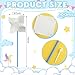 Poen 100 Pcs DIY Pinwheels Paper Craft Bulk Color Your Own White Pinwheels Summer Activity Arts July 4 Patriotic Memorial Day Craft Blank Windmills Party Favor Supplies 5 Inches - Image 4