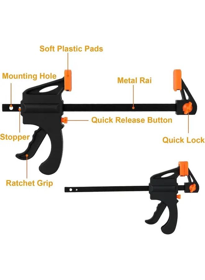 4 Pack Woodworking Quick Clamps One Handed Operation 4 Inch Mini Ratchet Pliers - Image 4