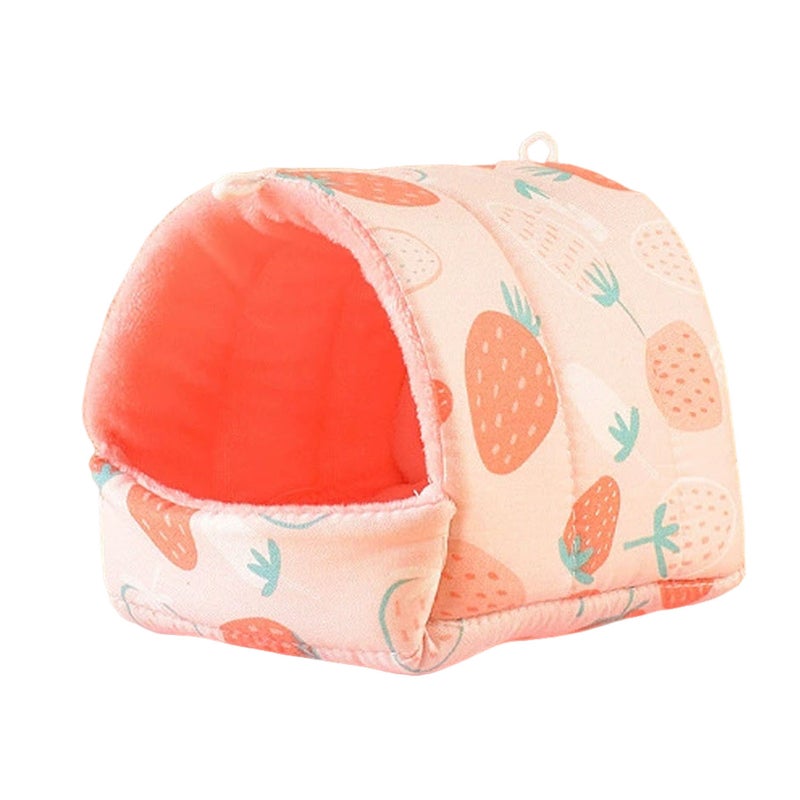 Cute Winter Rabbit Squirrel Mini Cage Guinea Pig Nest Small Animal Sleeping Bed Hamster House Warm Ma - Image 1