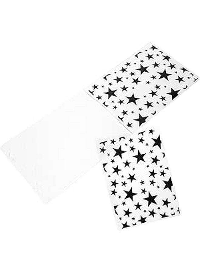 2 Pack Reusable Cake Stencils Plastic Templates Non Stick For Easy Cleaning - Image 1