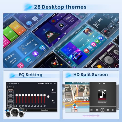 Inefala 2+64G Radio for 2004-2011 Lexus GS300 GS350 GS400 GS430 GS450 GS460 Android 15 CarPlay Car Stereo Touchscreen 9" Android Auto GPS EQ 28UI Backup Camera - Image 4