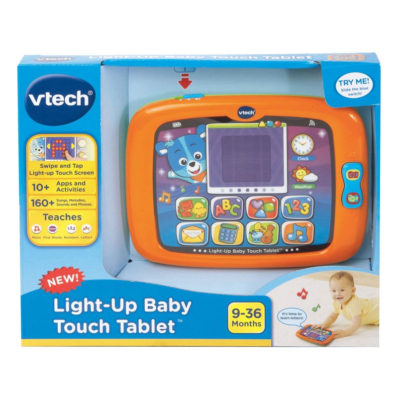 VTech Light-Up Baby Touch Tablet, Orange - Image 5