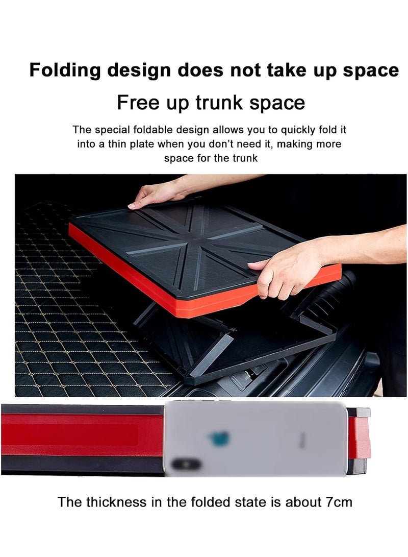 DARIYAH Durable Collapsible Storage Bin Stackable Container Home Garage Storage Cube Organizer Plastic Folding Utility Crate Storage Bin with Lid Basket for Clothes Toys Books Grocery(Black 20L(16.7x11.6x8.8inch) - Image 5