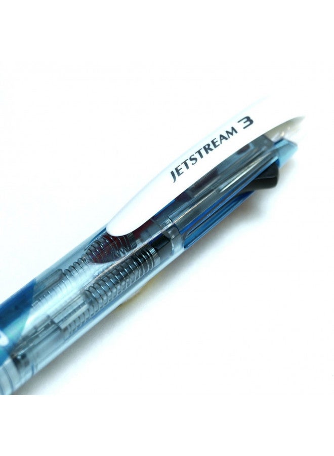 Uni Ballpoint Pen Jetstream 3 Color Black, Red, Blue Ink 0.7mm, Sky Blue (SXE340007.8) - Image 3