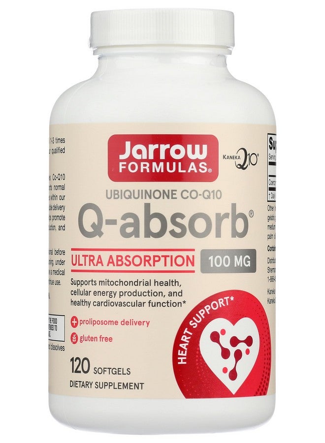 جارو فورملاز JARROW FORMULAS Q-Absorb CoQ10 100 MG، 120 CT - Image 1