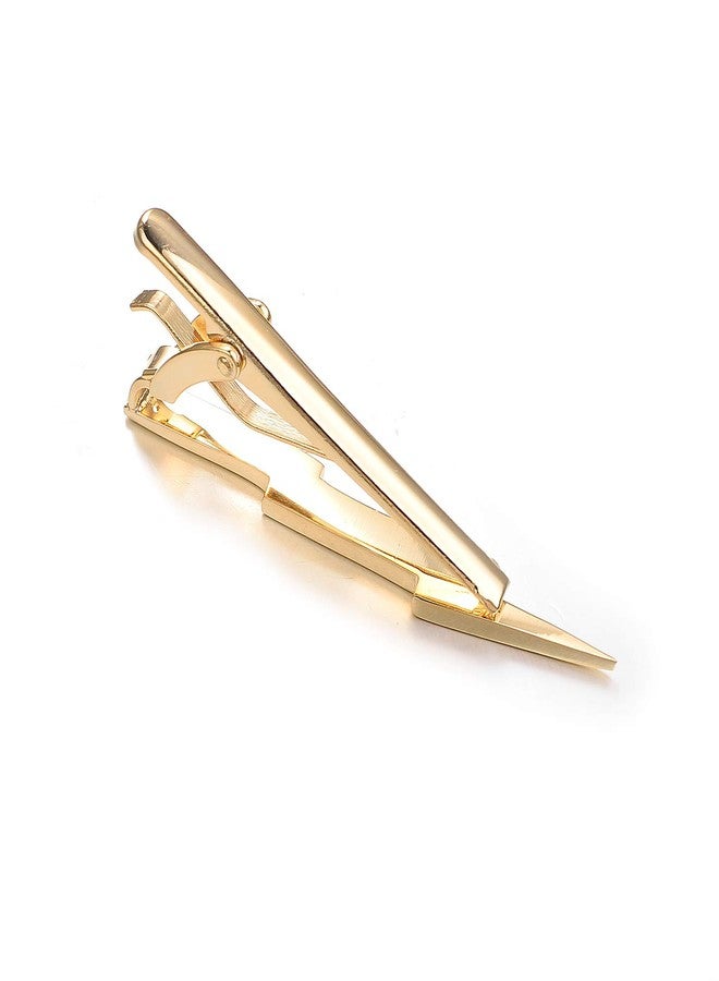 Yoursfs Skinny Lightning Bolt Tie Clips For Men Gold Color Super Hero Tie Clip Wedding - Image 5