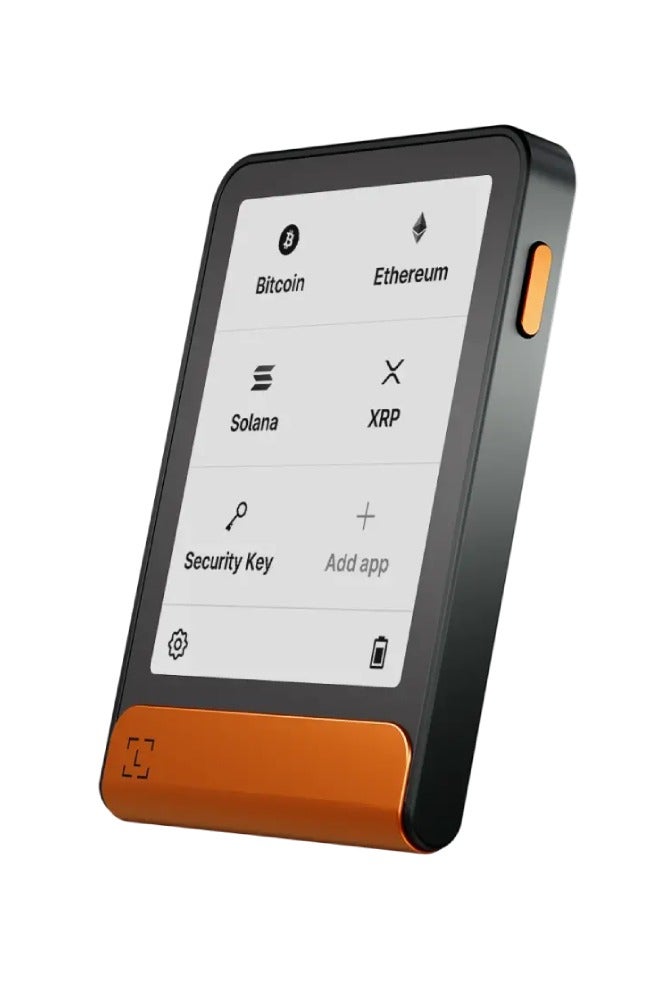 Ledger Ledger Flex Crypto Hardware Wallet with E Ink Touchscreen, Secure Element Chip, Bluetooth, Multi-Currency Support, Works with iOS Android and Desktop-LDG-FLEX-ORABTC-ENFRE - Image 1