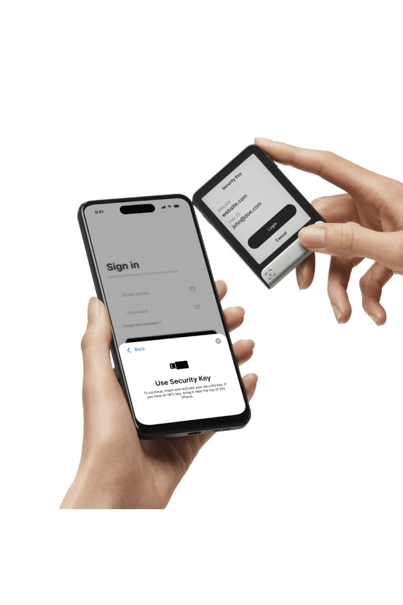 Ledger Ledger Flex Crypto Hardware Wallet with E Ink Touchscreen, Secure Element Chip, Bluetooth, Multi-Currency Support, Works with iOS Android and Desktop-LDG-FLEX-ORABTC-ENFRE - Image 2