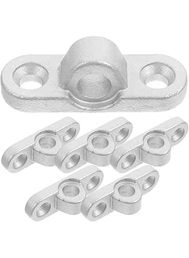 6 Pcs Stainless Steel Awning Mounting Bracket For Rvs Caravans Quick Secure Installation Durable Bottom Mounting Fittings - Image 1