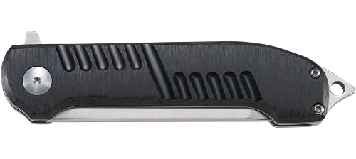 CRKT Razel GT Assisted Folding Pocket Knife: Everyday Carry, Stainless Steel Cleaver Blade with Satin Finish, Liner Lock, Black Aluminum Handle, Lanyard Hole 4031 Multi One Size - Image 4