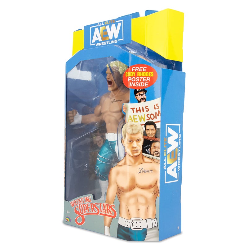 Aew All Elite Wrestling Cody Rhodes LJN Action Figure - AEW Unmatched Collection Figure - Series 1 - Image 5