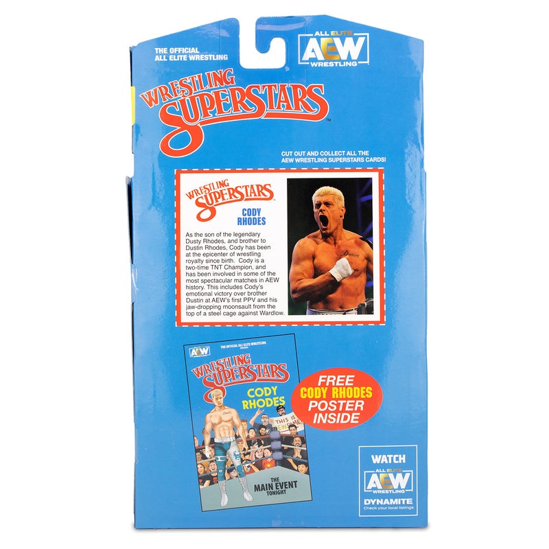 Aew All Elite Wrestling Cody Rhodes LJN Action Figure - AEW Unmatched Collection Figure - Series 1 - Image 4