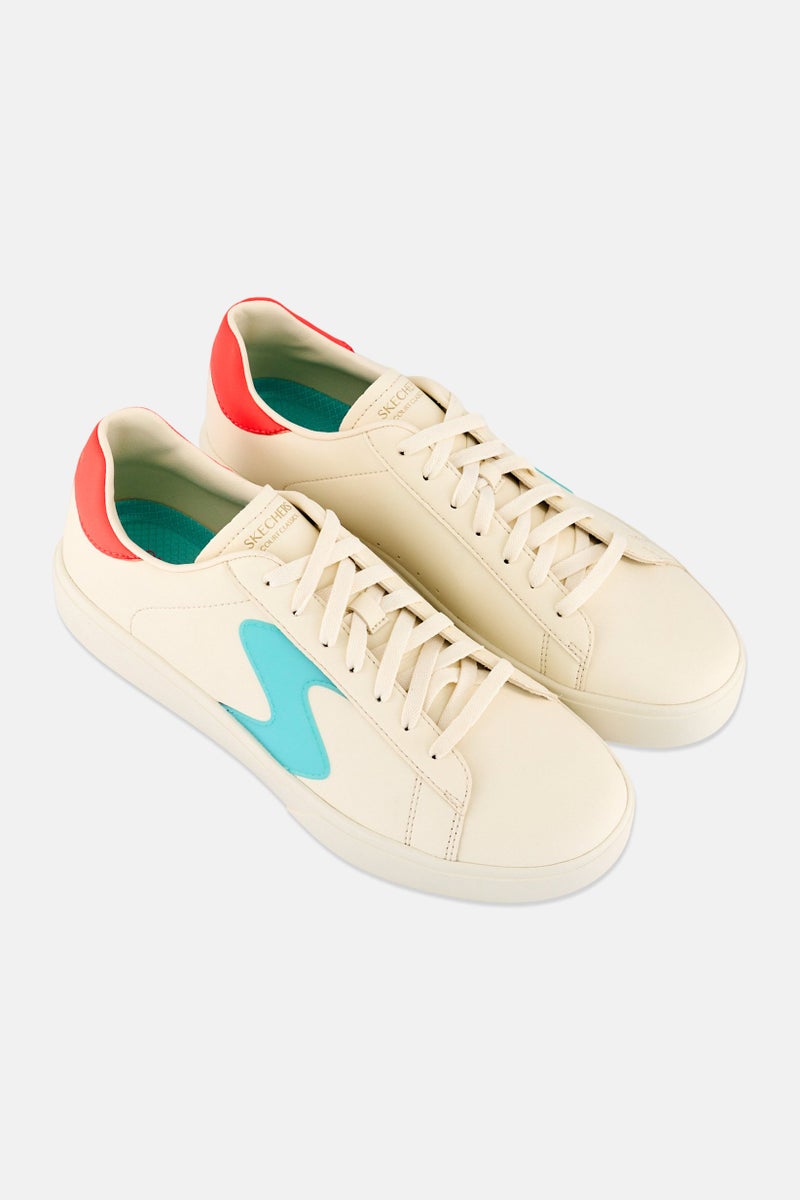 SKECHERS Women Top Grade Lace Up Outdoor Shoes, Off White - Image 2