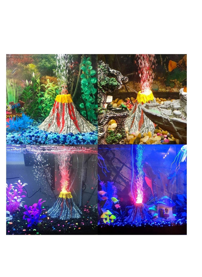 AS SEEN ON TV Aquarium Fish Tank Decoration Air Bubble Volcano Rock Oxygenates Water and Improves Circulation Multicolor Big  - Image 4