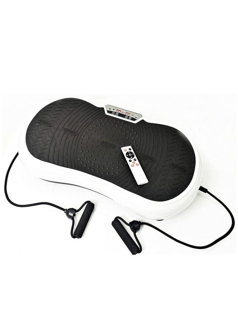 Slimming Body  Fitness Vibration Plate | Fitness Vibration Platform With Bluetooth Connection, Speaker, 10 Preset Program Modes, & 2 Resistance Bands