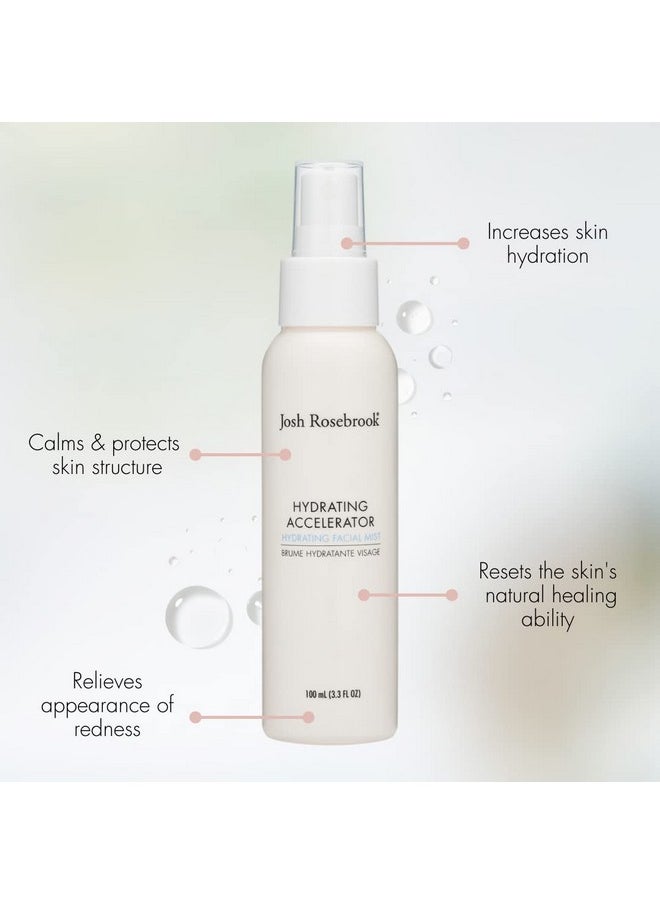 Josh Rosebrook Josh Rosebrook Face Mist Hydrating Spray - Refreshing & Lightweight Antioxidant Hydrating Accelerator - Natural Facial Spray for All Skin Types (100 mL (3.3 fl oz))  - Image 3