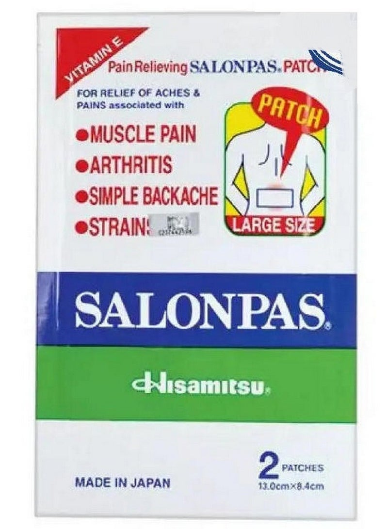 هيساميتسو مسكن للآلام كبير 2 لصقة 13 سم × 8.4 سم - Image 1