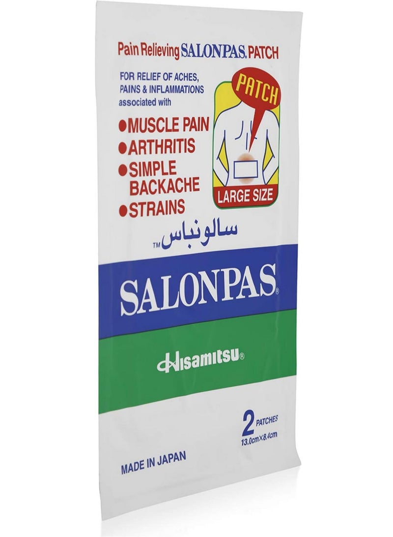 هيساميتسو مسكن للآلام كبير 2 لصقة 13 سم × 8.4 سم - Image 2