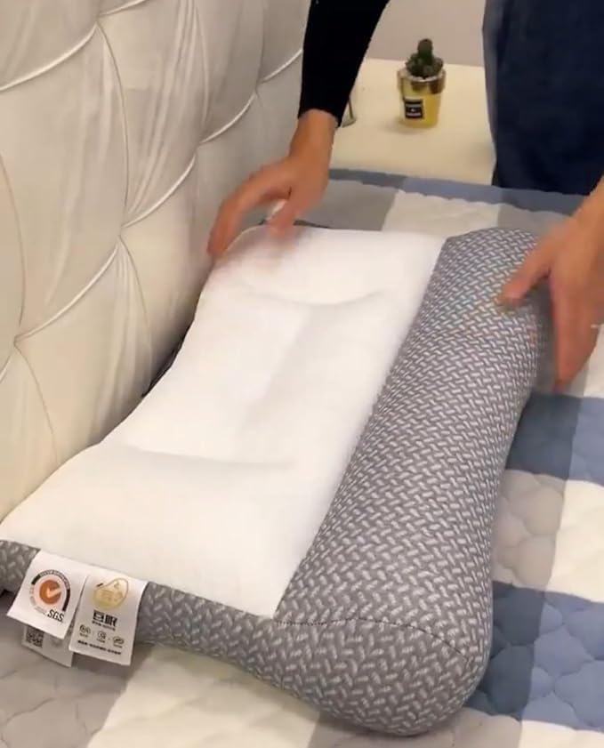 KOIME KOIME Orthopedic Memory Foam Bed Pillow for Sleeping Neck Pain Relief Soft Yet Supportive Suitable for Side Back Sleepers Pack of 012024 - Image 3